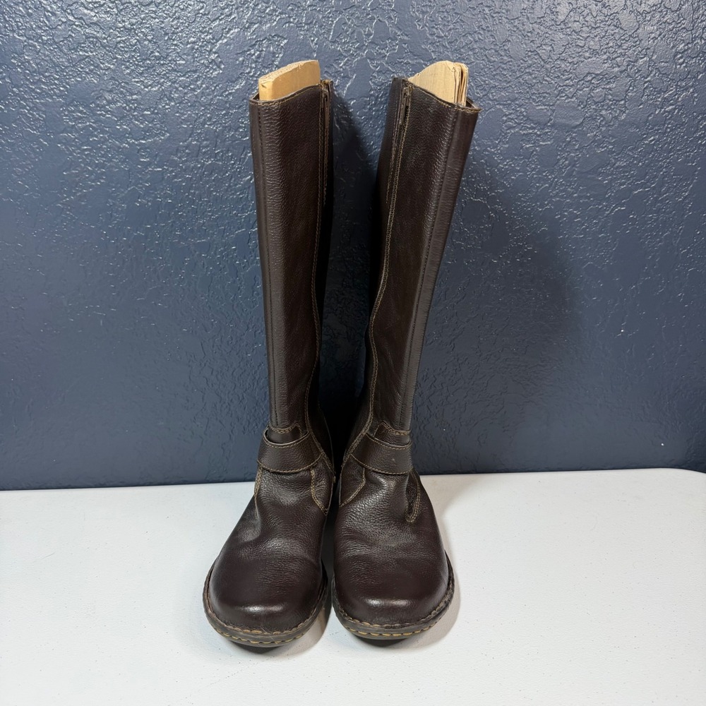 b.o.c. Tall Brown Leather Riding Boots
